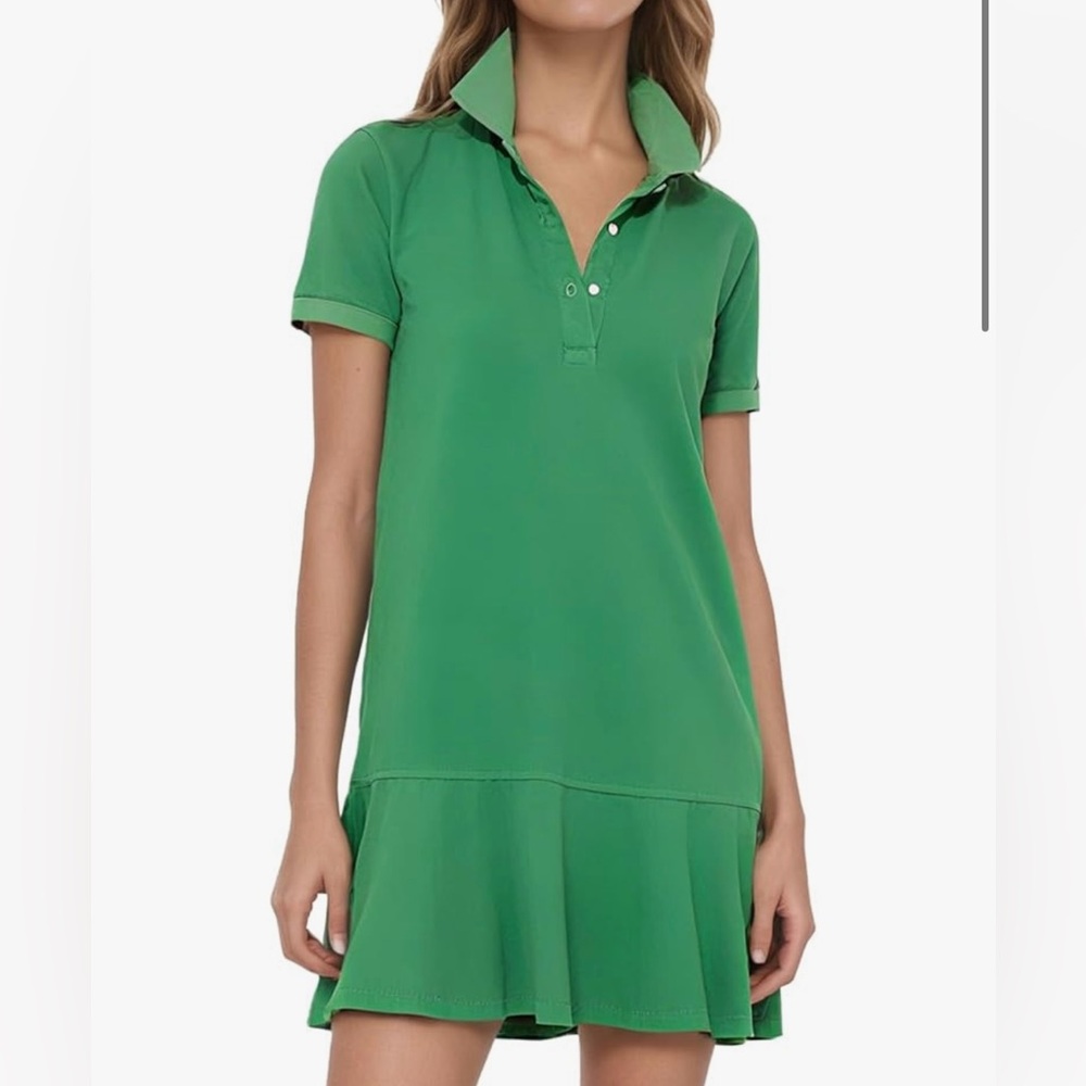 Green Polo Mini Dress